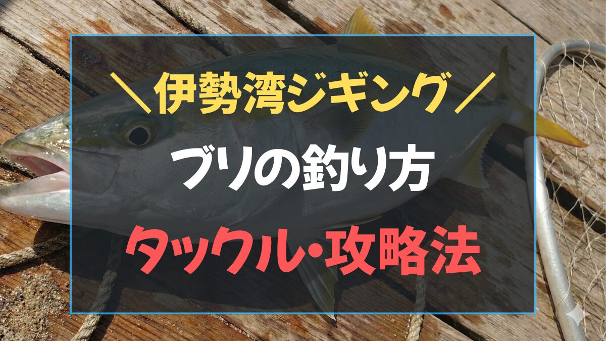 伊勢湾 ジギング ブリ 釣り方 タックルと攻略法を解説したアイキャッチ画像
