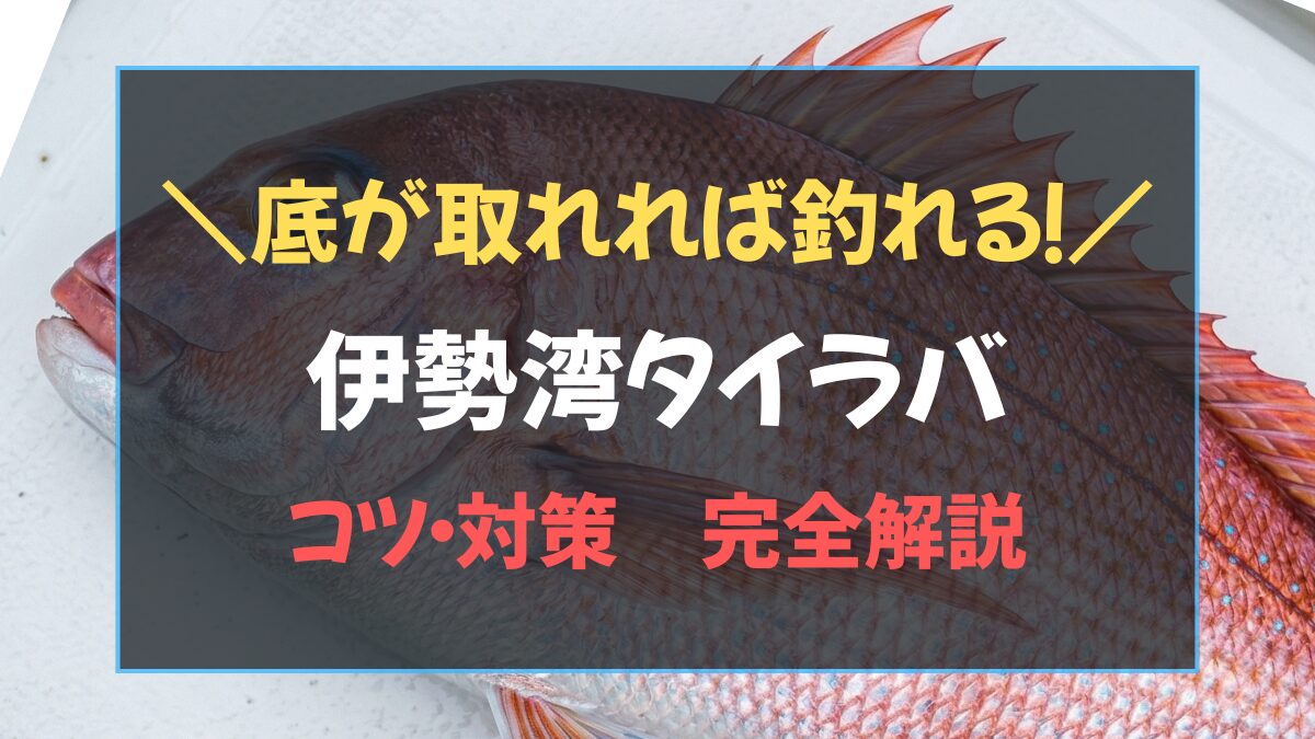 タイラバ 底取り着底のコツをイメージした図解